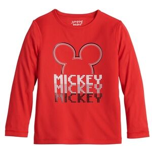 Toddler Boys Disney Jumping Beans L/S Mickey Tee (Sz 5T)
